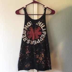 TRENDING!  Distressed Band Tank top